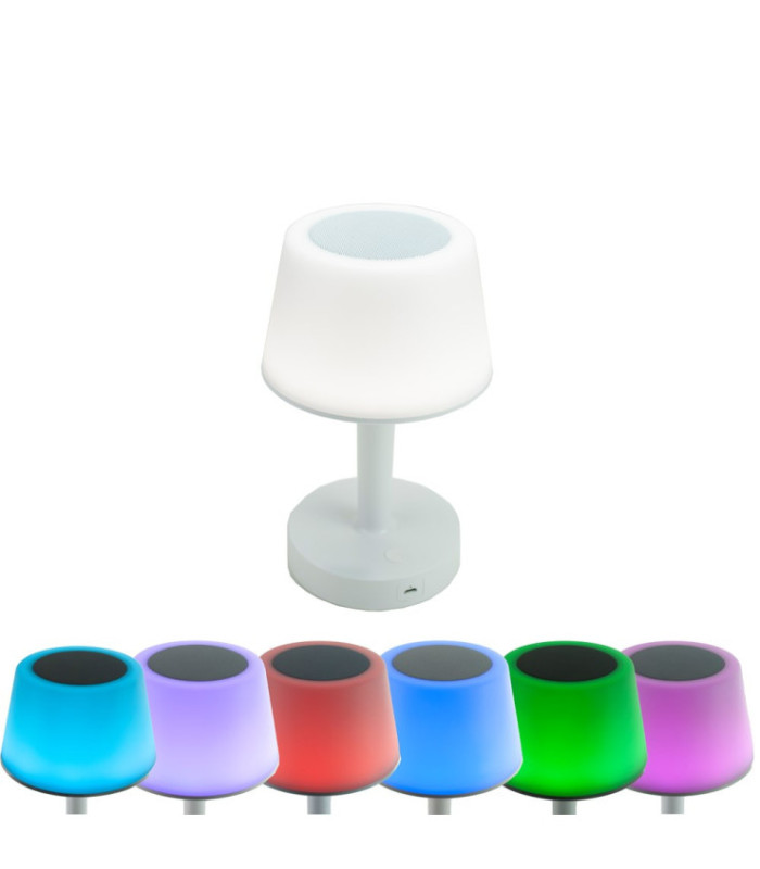 LED Lampe mit eingebautem Bluetooth Lautsprecher
