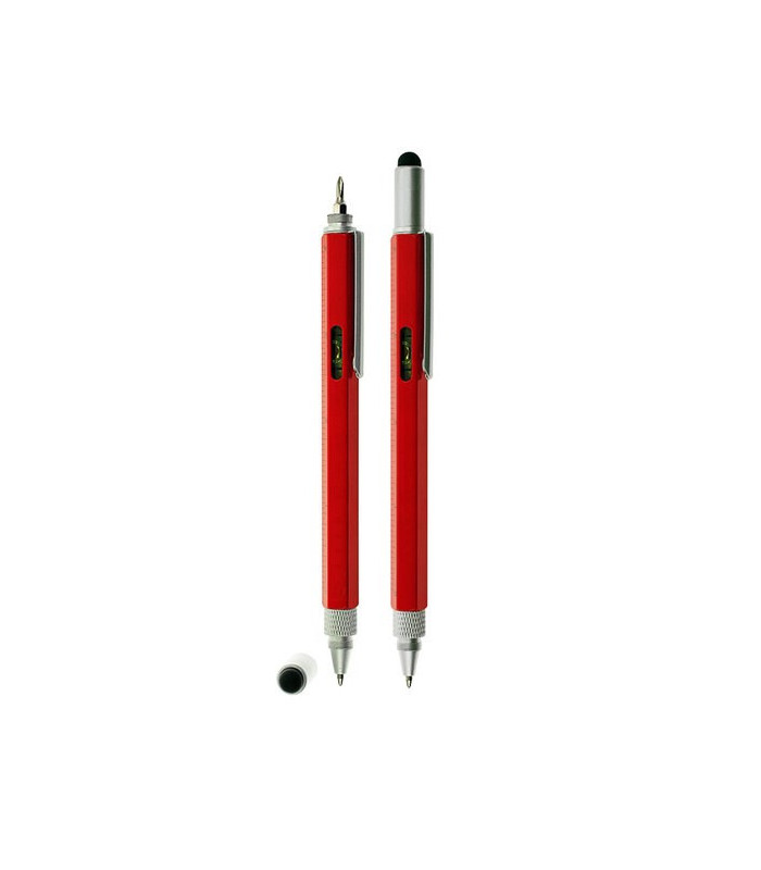 Kugelschreiber Work Tool 8-in-1 rot