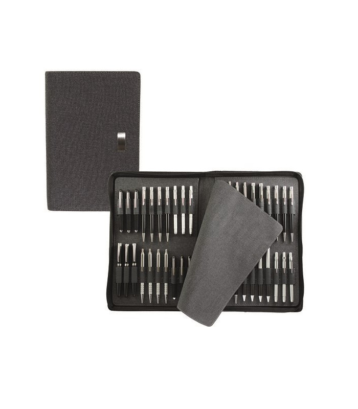 Präsentationsmappe Kugelschreiber Valentino anthrazit