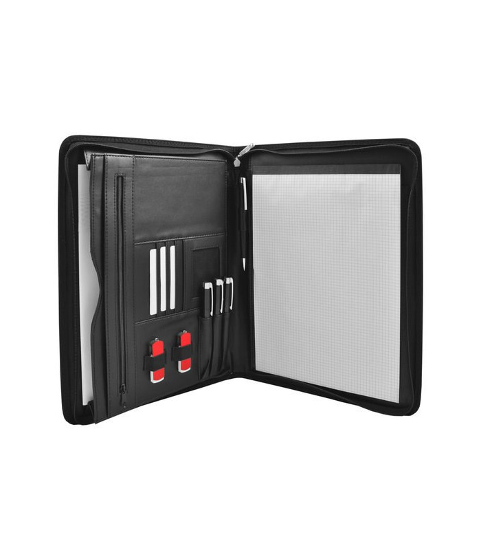 Konferenzmappe A4 Zaragoza ohne Rechner schwarz