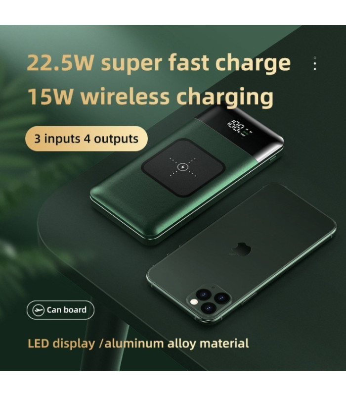 POWERBANK WIRELESS SPACE-X - 10'000 mAh