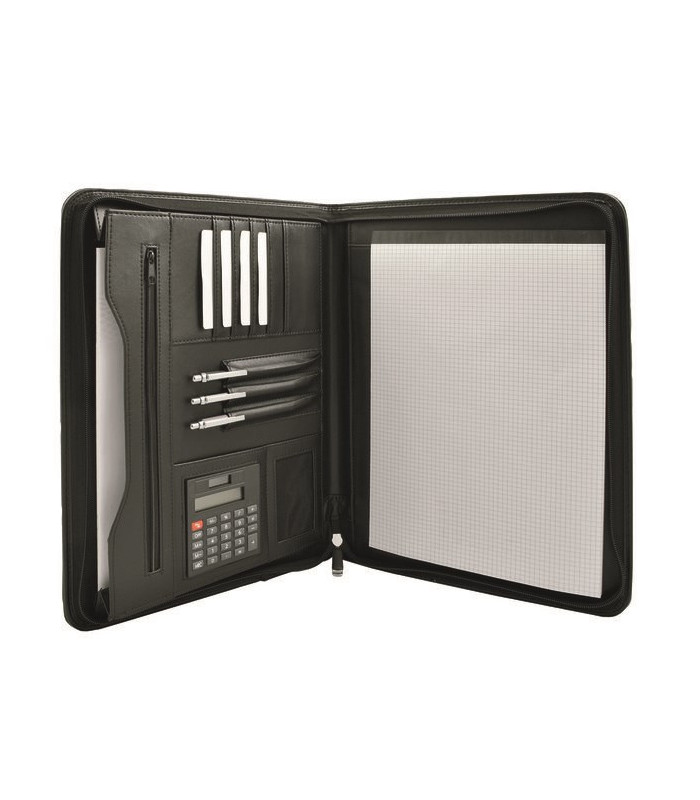 Konferenzmappe A4 New Texas mit Rechner schwarz